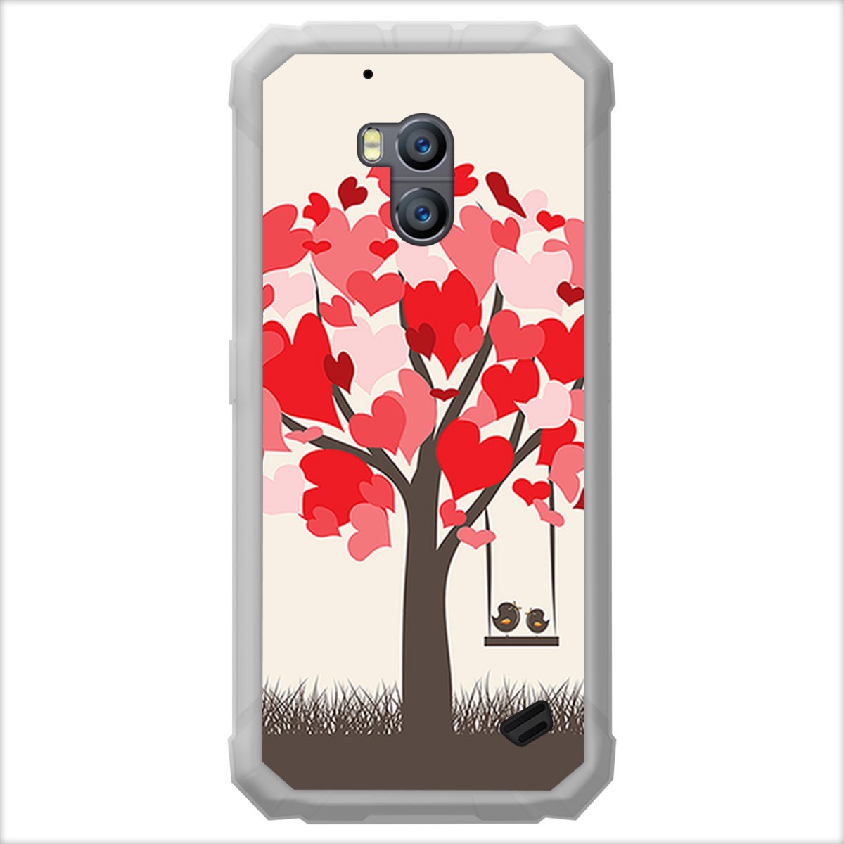 Funda Gel Tpu para Ulefone Armor X2 diseño Pajaritos Dibujos