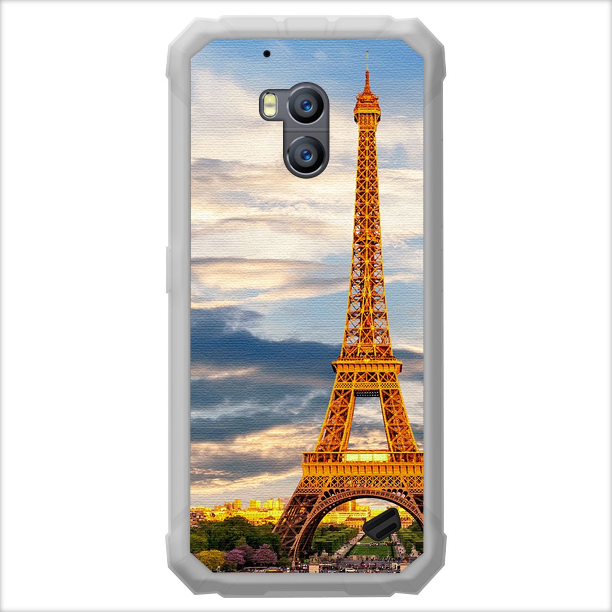 Funda Gel Tpu para Ulefone Armor X2 diseño Paris Dibujos
