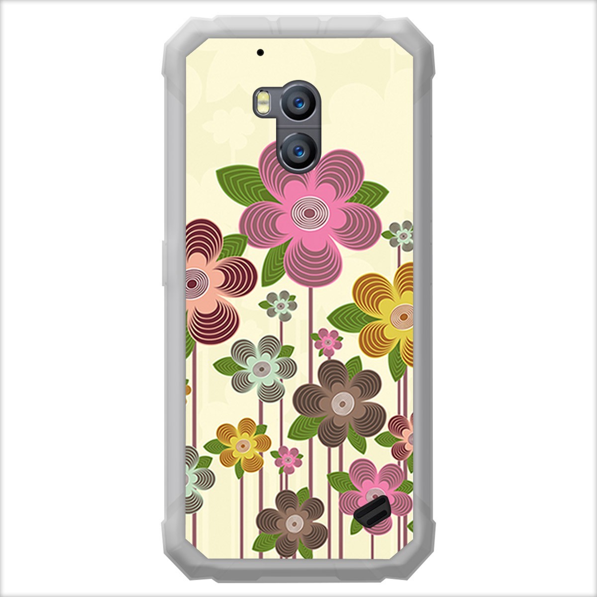 Funda Gel Tpu para Ulefone Armor X2 diseño Primavera En Flor Dibujos