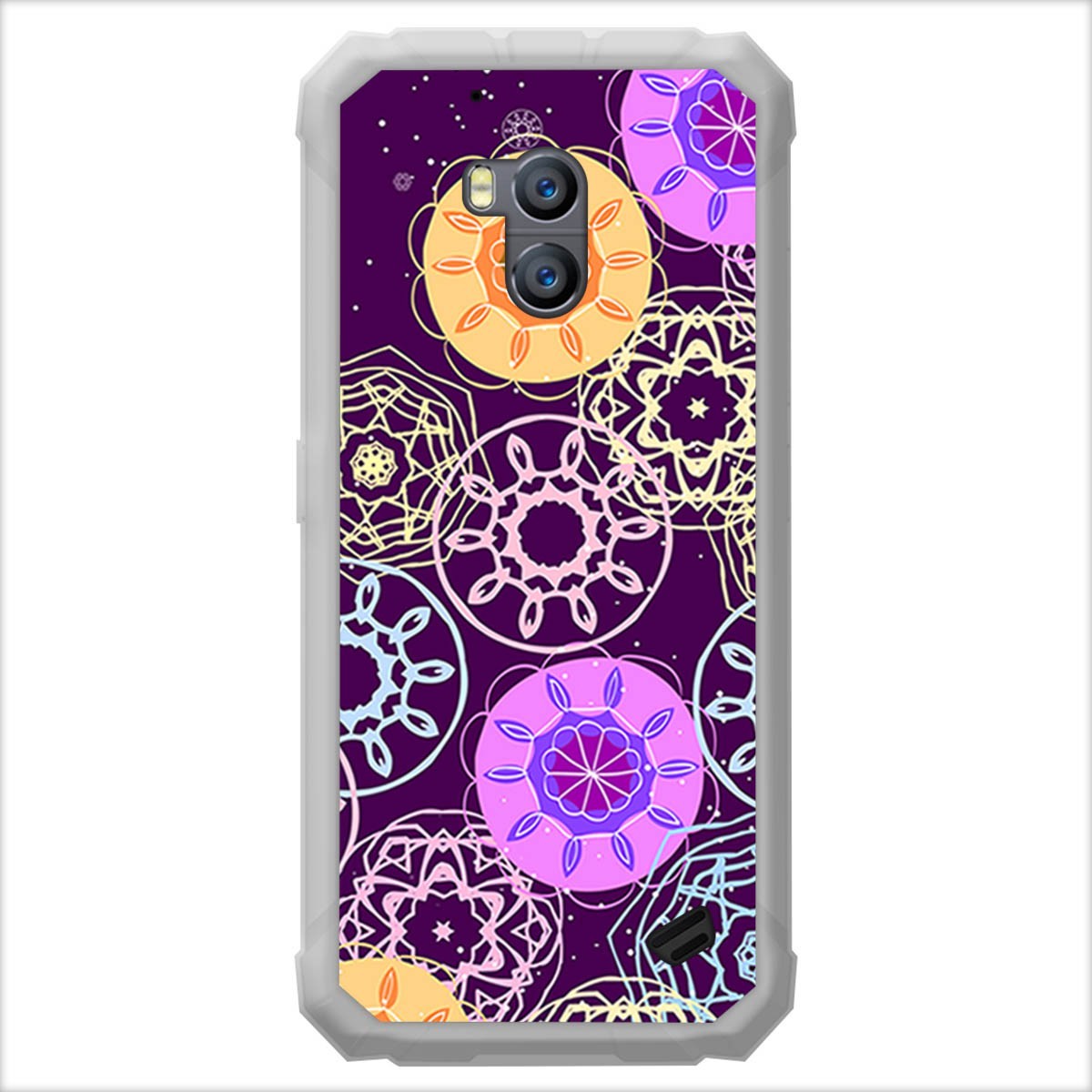 Funda Gel Tpu para Ulefone Armor X2 diseño Radial Dibujos