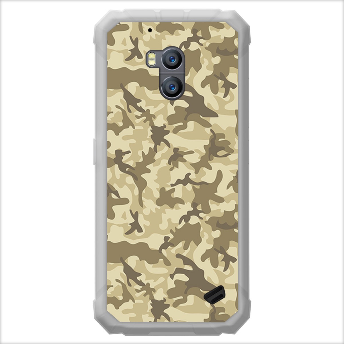 Funda Gel Tpu para Ulefone Armor X2 diseño Sand Camuflaje Dibujos