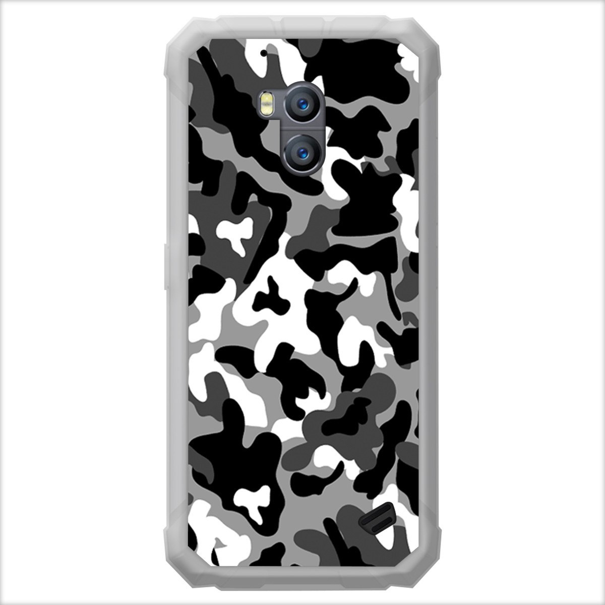 Funda Gel Tpu para Ulefone Armor X2 diseño Snow Camuflaje Dibujos