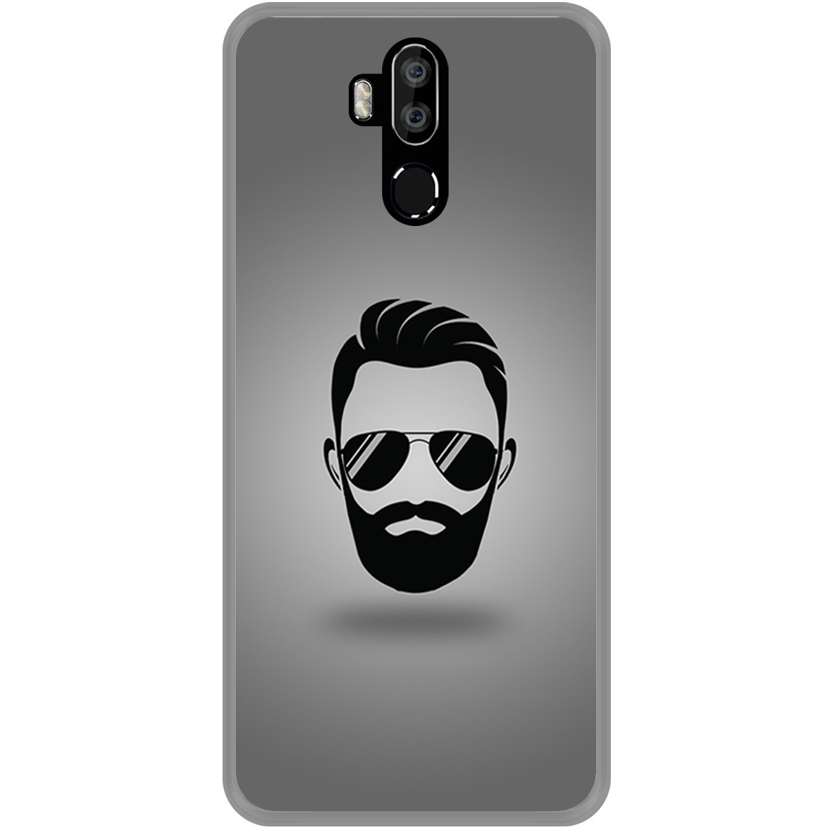 Funda Gel Tpu para Leagoo M13 diseño Barba Dibujos