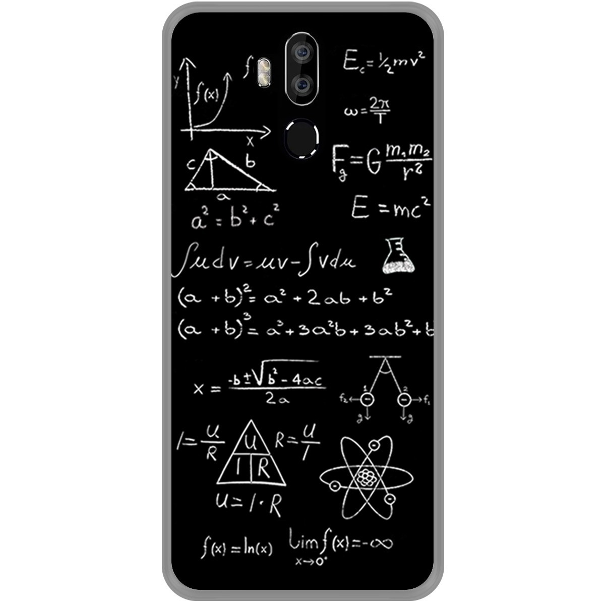 Funda Gel Tpu para Leagoo M13 diseño Formulas Dibujos