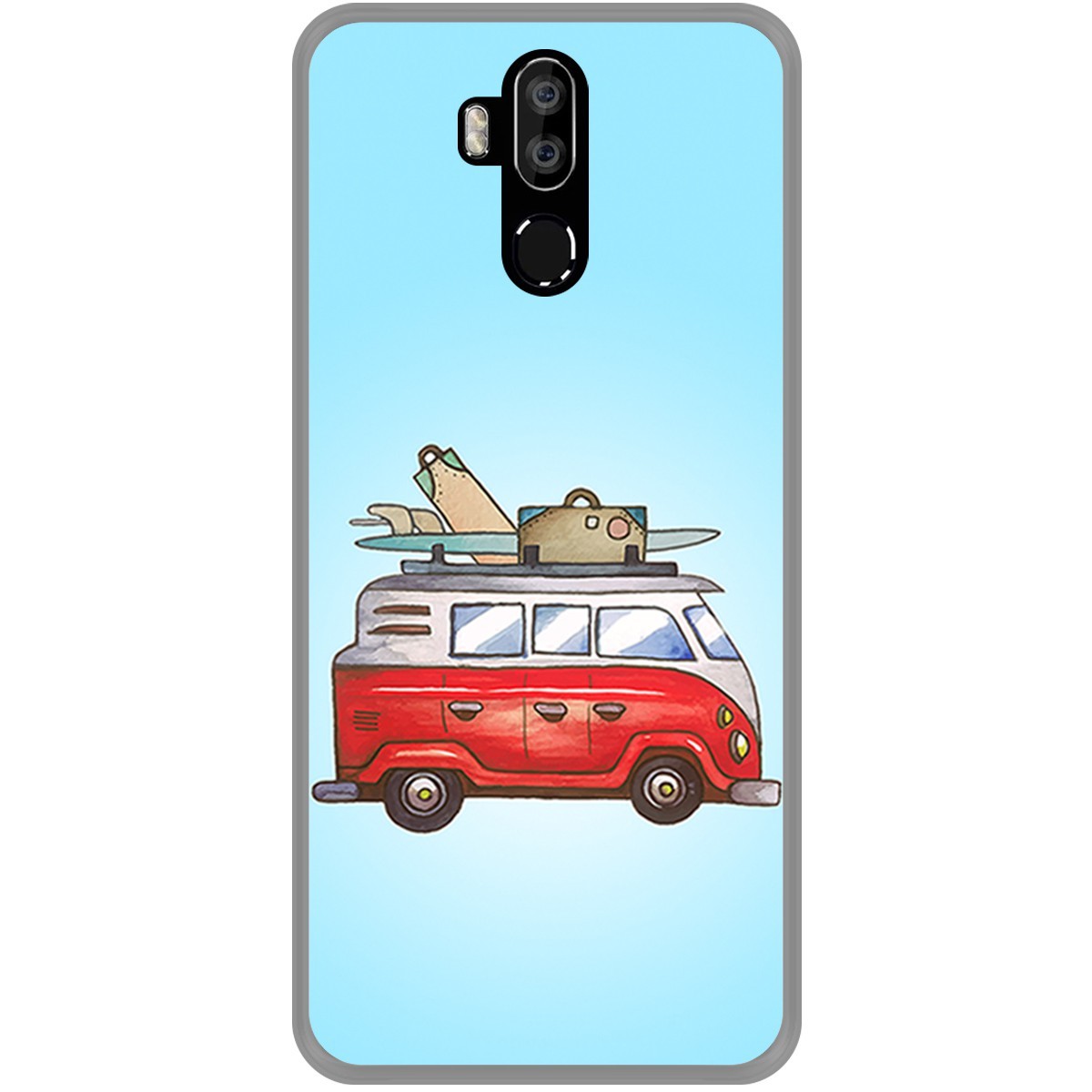 Funda Gel Tpu para Leagoo M13 diseño Furgoneta Dibujos