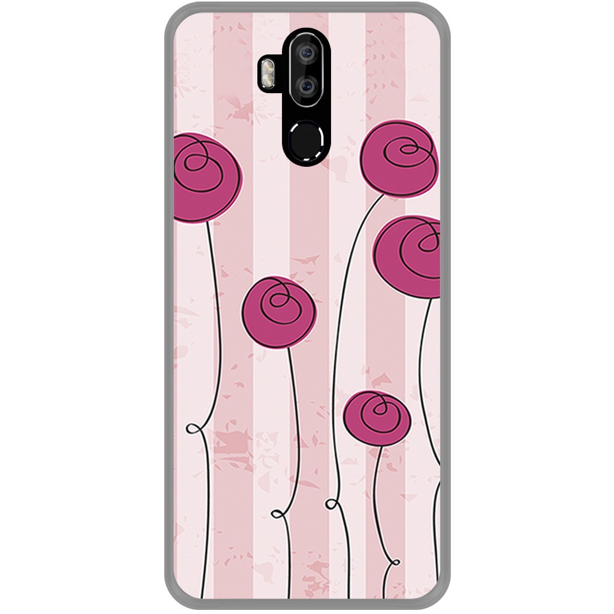 Funda Gel Tpu para Leagoo M13 diseño Flores Vintage Dibujos