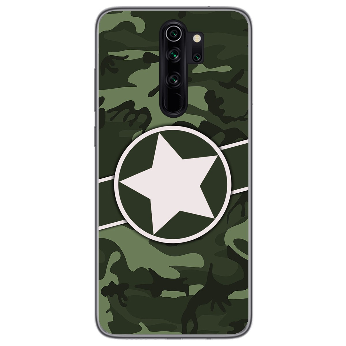 Funda Gel Tpu para Xiaomi Redmi Note 8 Pro diseño Camuflaje 01 Dibujos