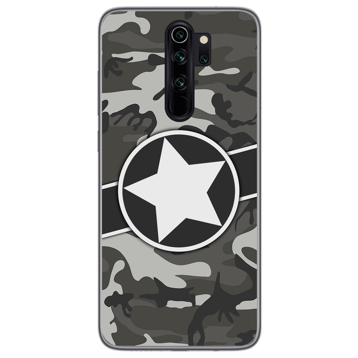 Funda Gel Tpu para Xiaomi Redmi Note 8 Pro diseño Camuflaje 02 Dibujos
