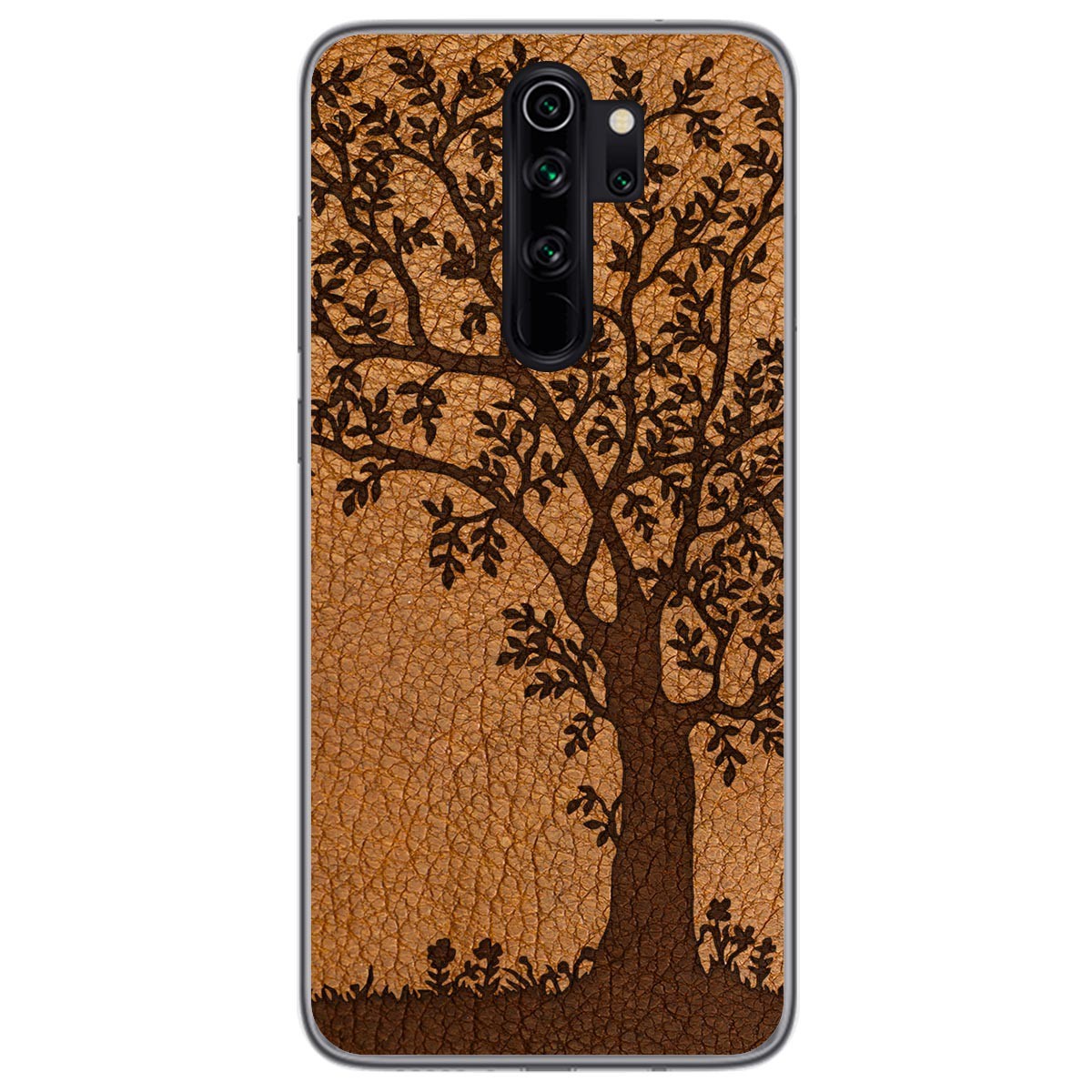 Funda Gel Tpu para Xiaomi Redmi Note 8 Pro diseño Cuero 03 Dibujos