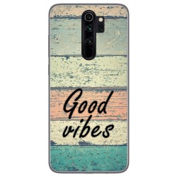 Funda Gel Tpu para Xiaomi Redmi Note 8 Pro diseño Madera 01 Dibujos