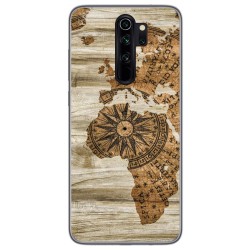 Funda Gel Tpu para Xiaomi Redmi Note 8 Pro diseño Madera 07 Dibujos