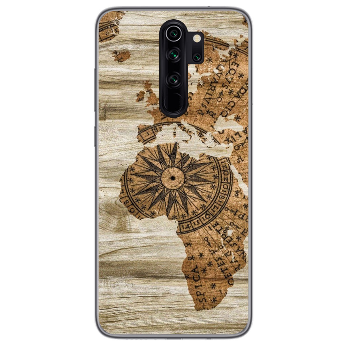Funda Gel Tpu para Xiaomi Redmi Note 8 Pro diseño Madera 07 Dibujos