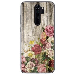 Funda Gel Tpu para Xiaomi Redmi Note 8 Pro diseño Madera 08 Dibujos