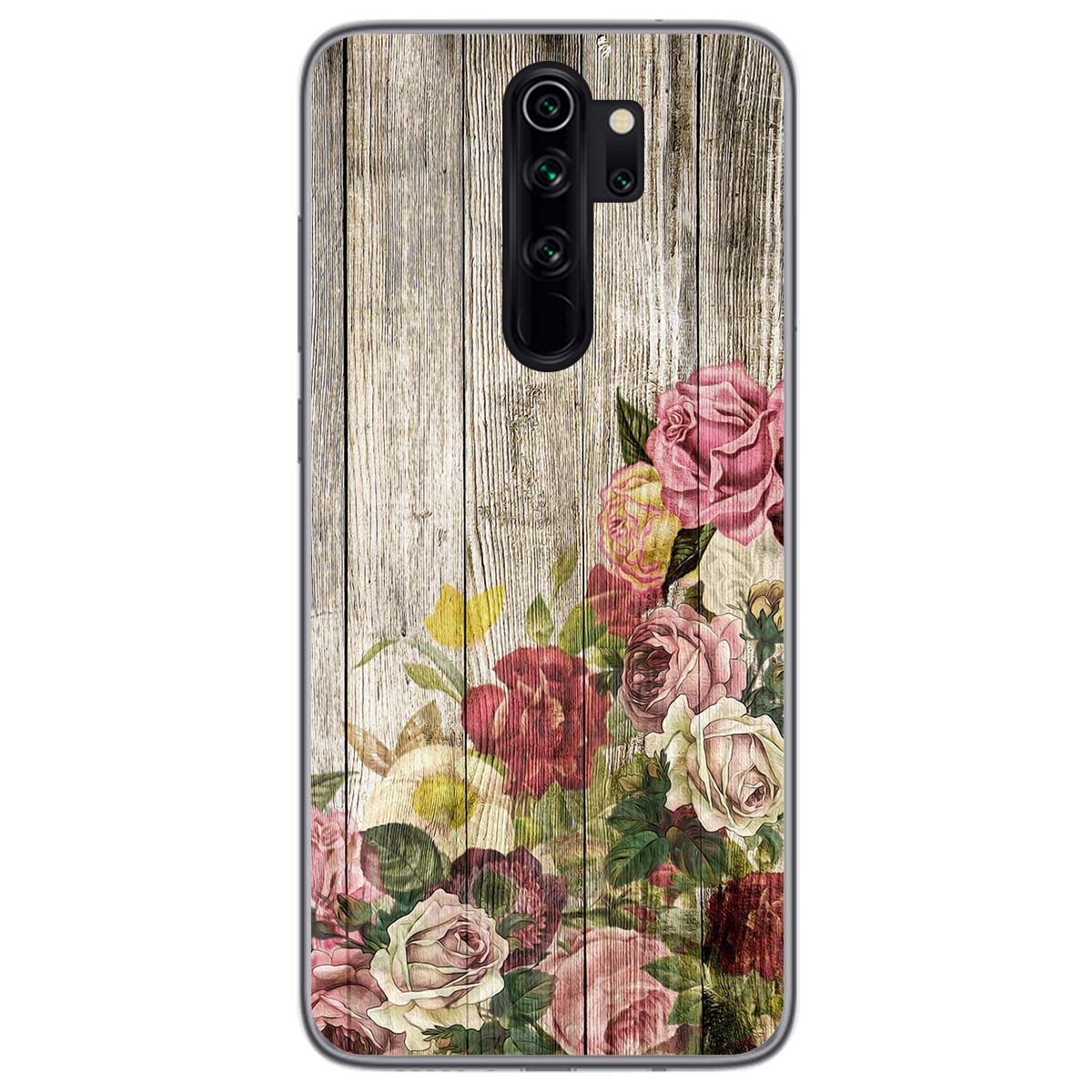 Funda Gel Tpu para Xiaomi Redmi Note 8 Pro diseño Madera 08 Dibujos