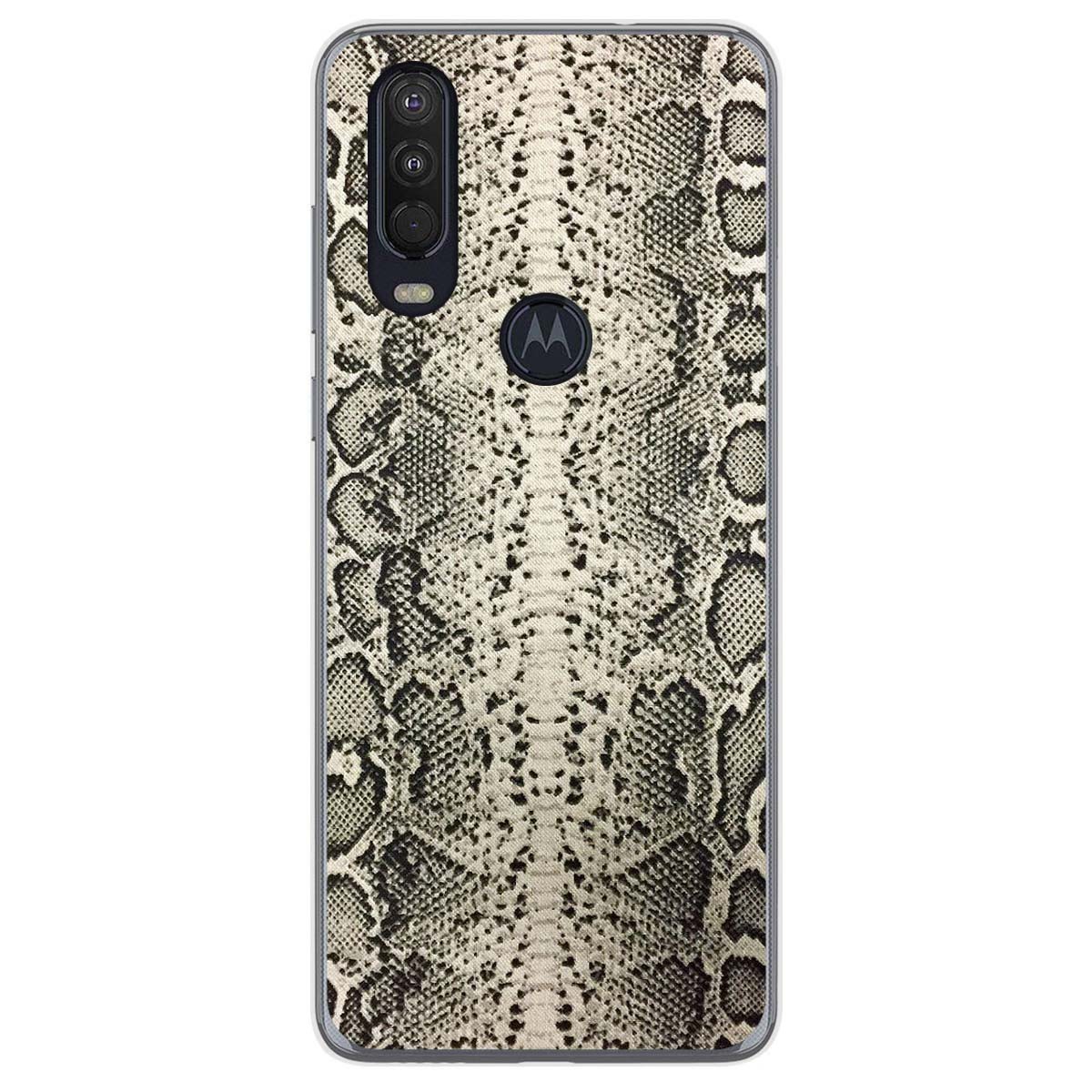 Funda Gel Tpu para Motorola One Action diseño Animal 01 Dibujos