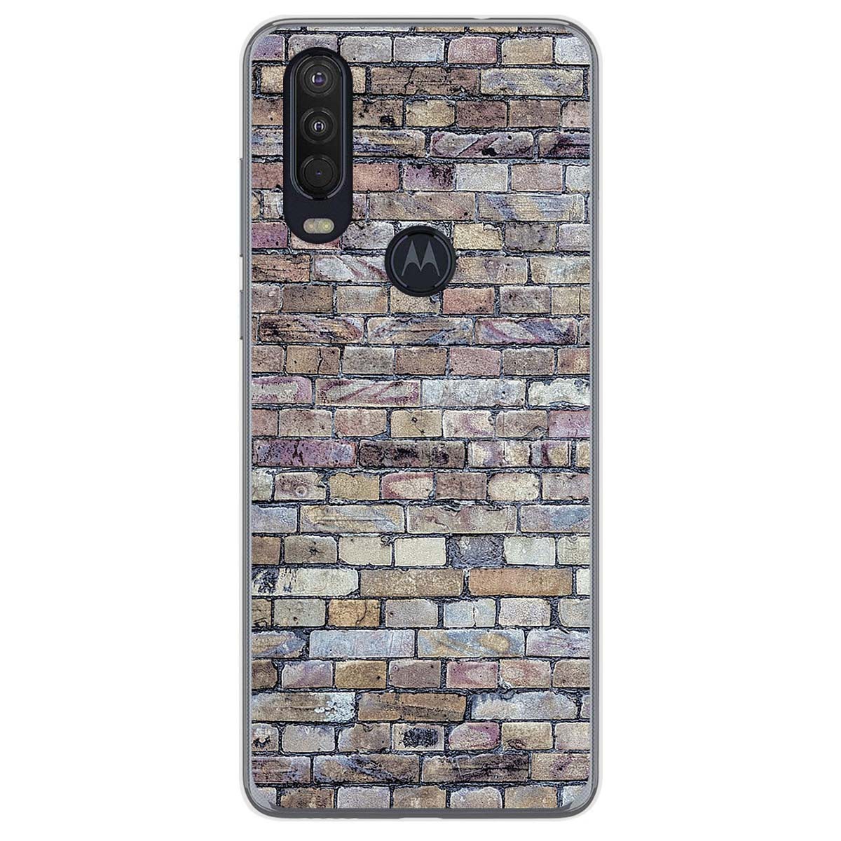 Funda Gel Tpu para Motorola One Action diseño Ladrillo 02 Dibujos