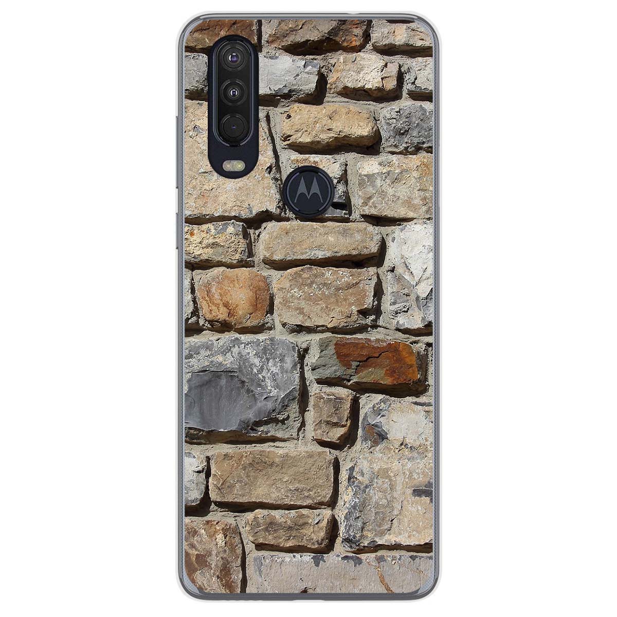 Funda Gel Tpu para Motorola One Action diseño Ladrillo 03 Dibujos