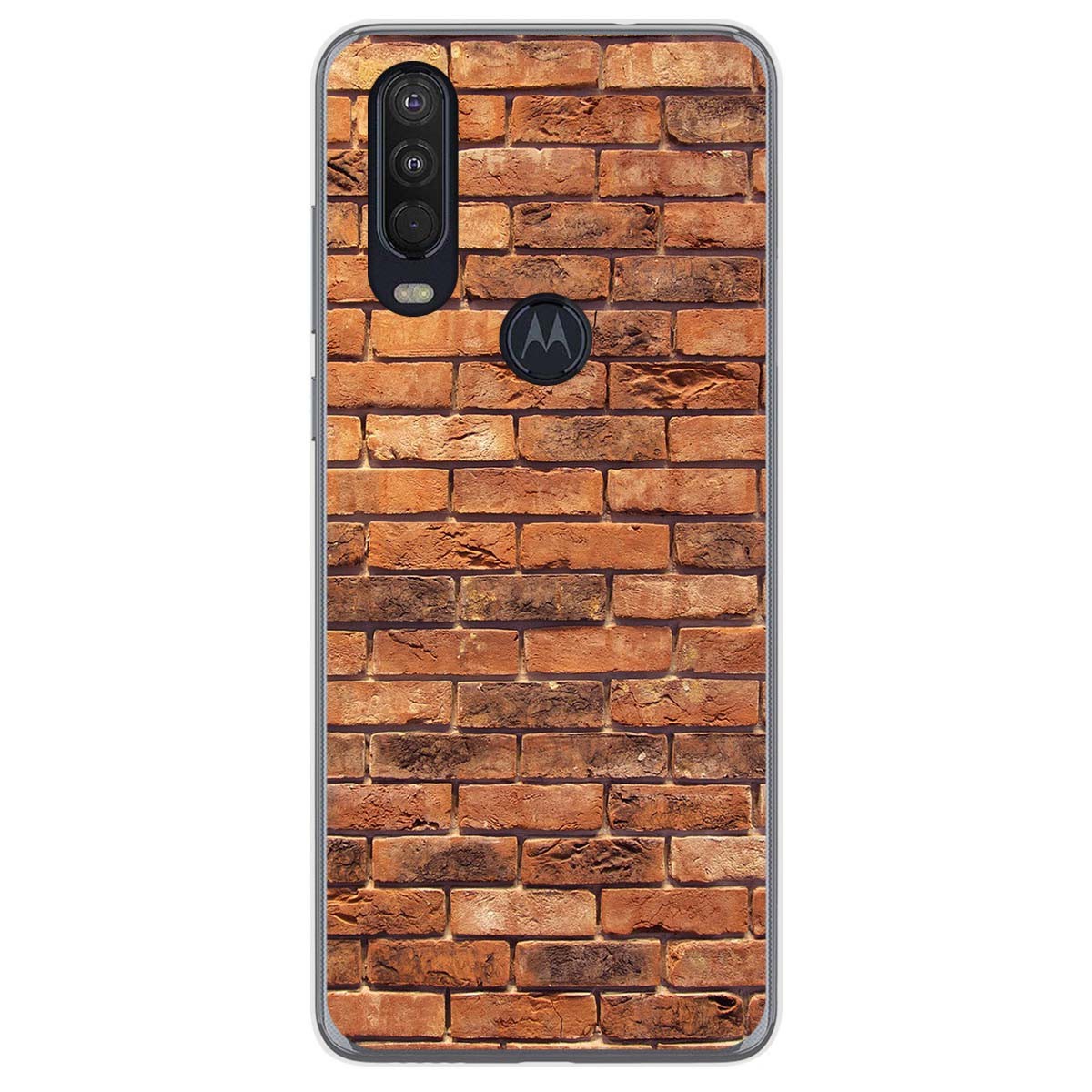 Funda Gel Tpu para Motorola One Action diseño Ladrillo 04 Dibujos