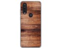 Funda Gel Tpu para Motorola One Action diseño Madera 02 Dibujos