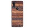 Funda Gel Tpu para Motorola One Action diseño Madera 03 Dibujos