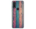 Funda Gel Tpu para Motorola One Action diseño Madera 10 Dibujos