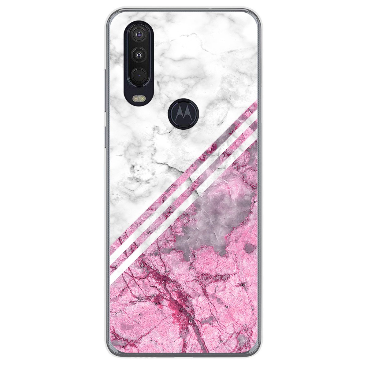 Funda Gel Tpu para Motorola One Action diseño Mármol 03 Dibujos