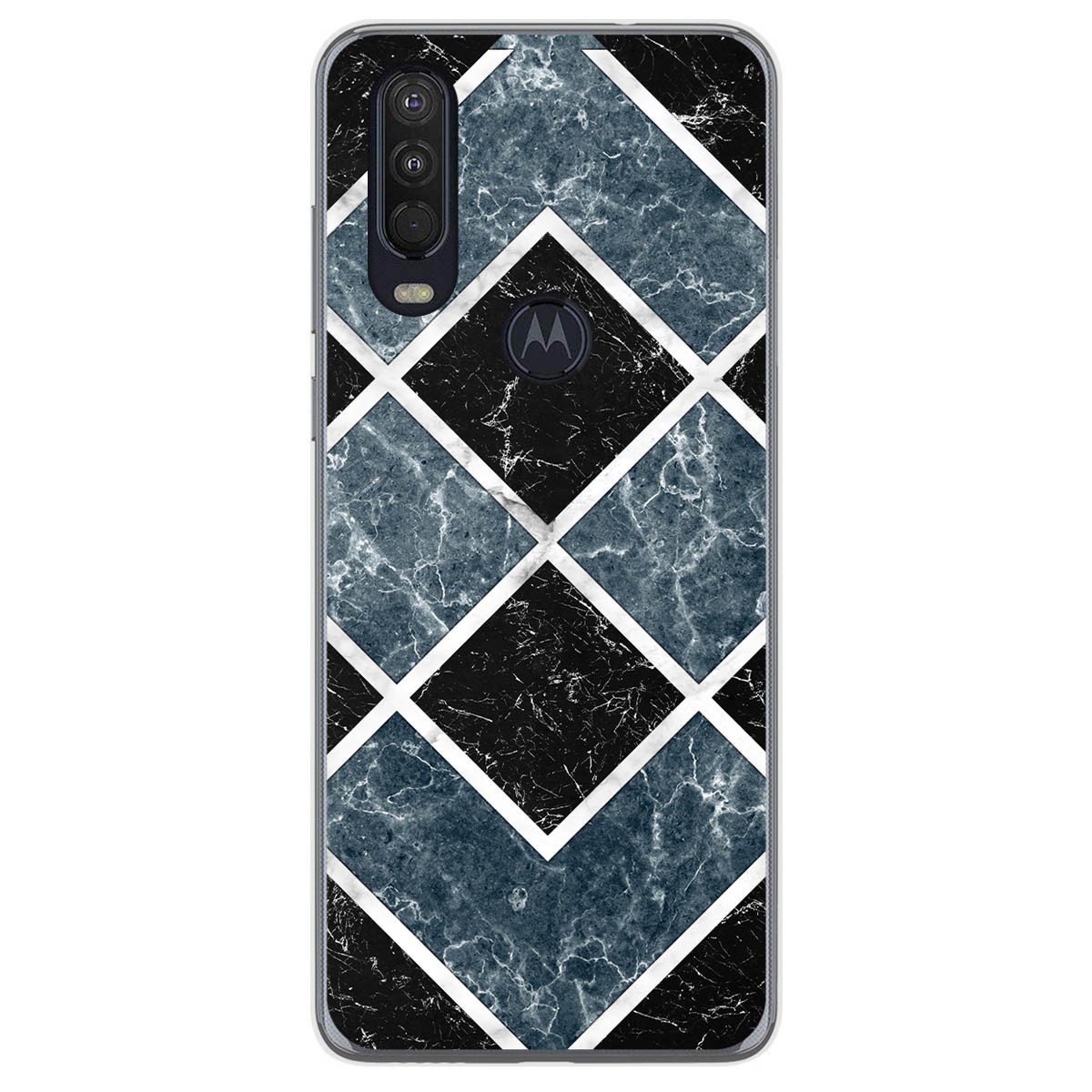 Funda Gel Tpu para Motorola One Action diseño Mármol 06 Dibujos