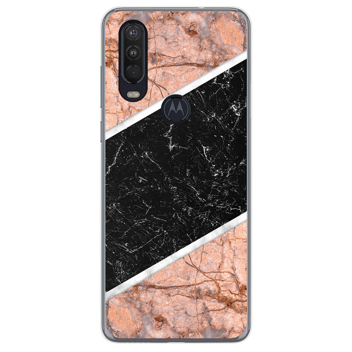 Funda Gel Tpu para Motorola One Action diseño Mármol 07 Dibujos