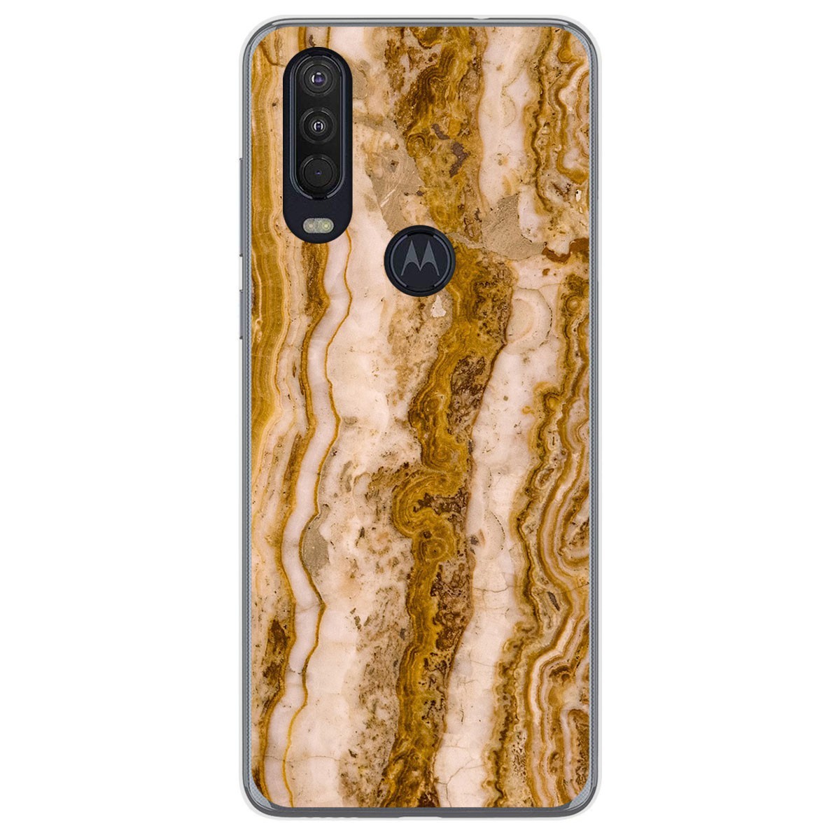 Funda Gel Tpu para Motorola One Action diseño Mármol 10 Dibujos
