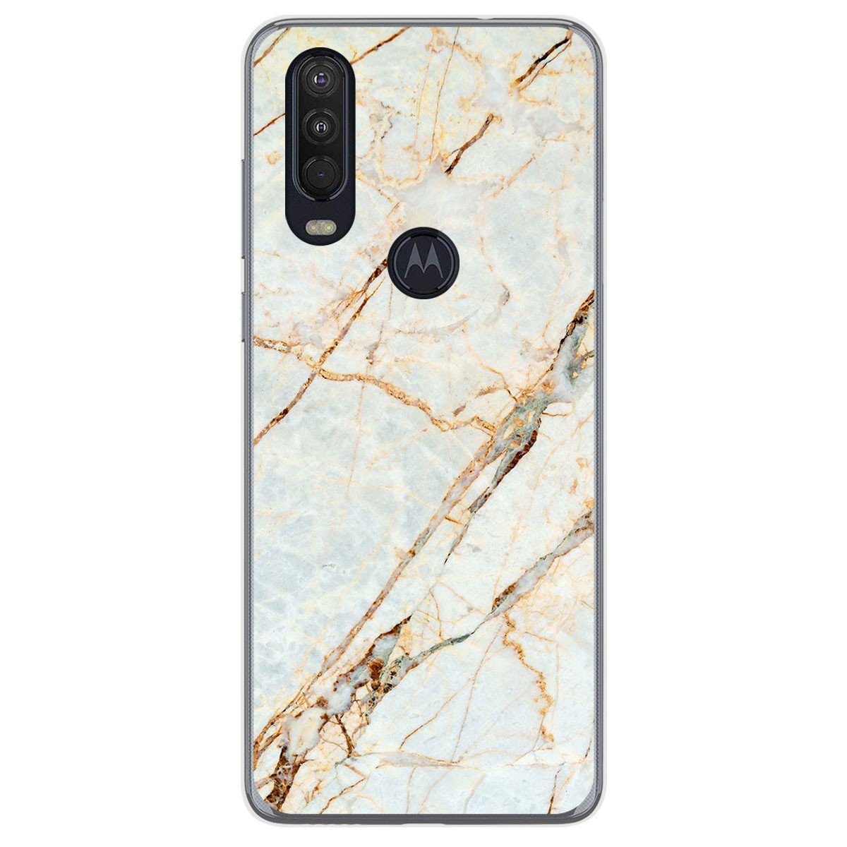 Funda Gel Tpu para Motorola One Action diseño Mármol 13 Dibujos