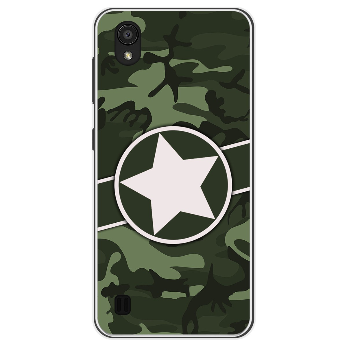 Funda Gel Tpu para Zte Blade A5 2019 diseño Camuflaje 01 Dibujos