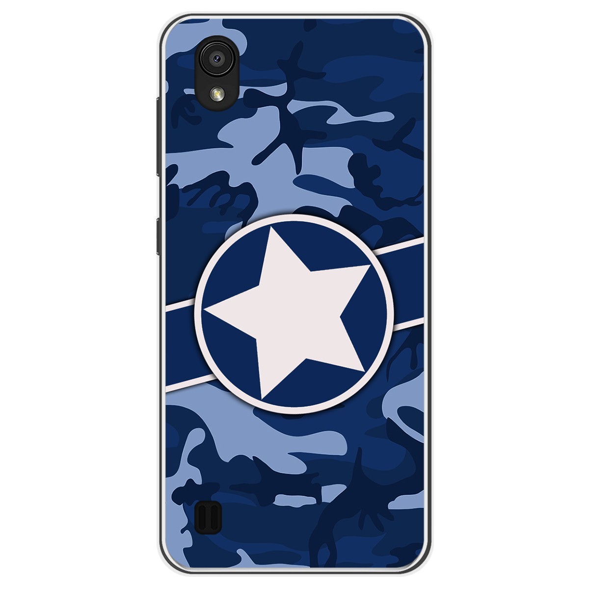 Funda Gel Tpu para Zte Blade A5 2019 diseño Camuflaje 03 Dibujos