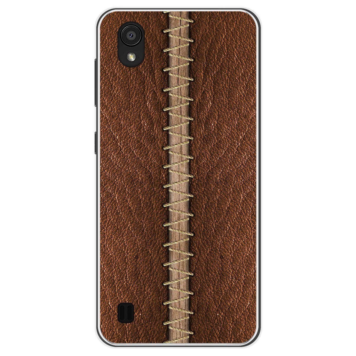 Funda Gel Tpu para Zte Blade A5 2019 diseño Cuero 01 Dibujos