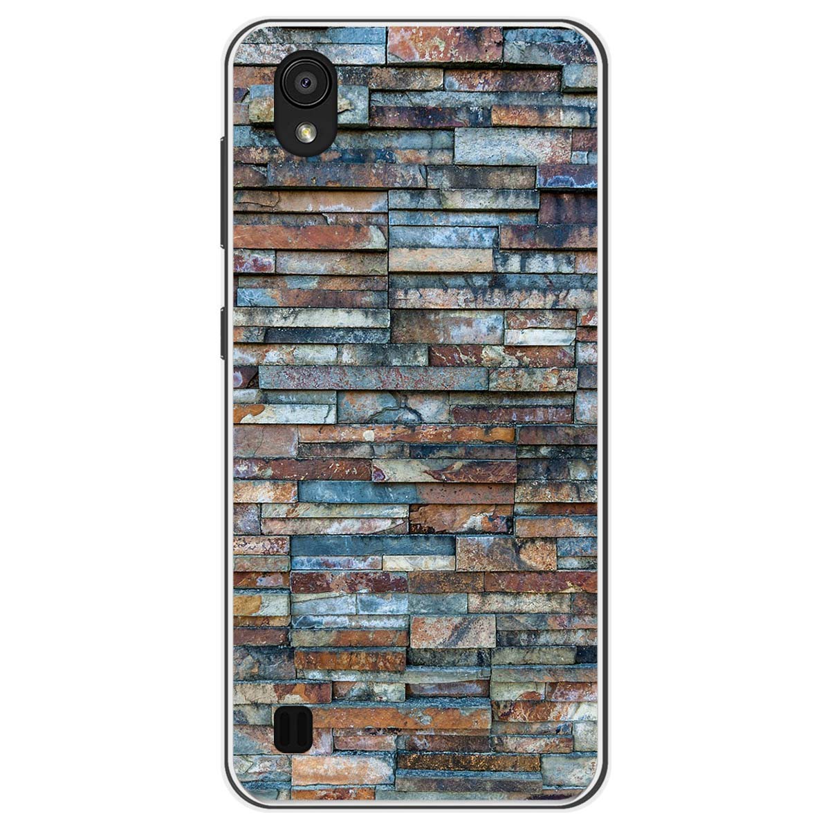 Funda Gel Tpu para Zte Blade A5 2019 diseño Ladrillo 05 Dibujos