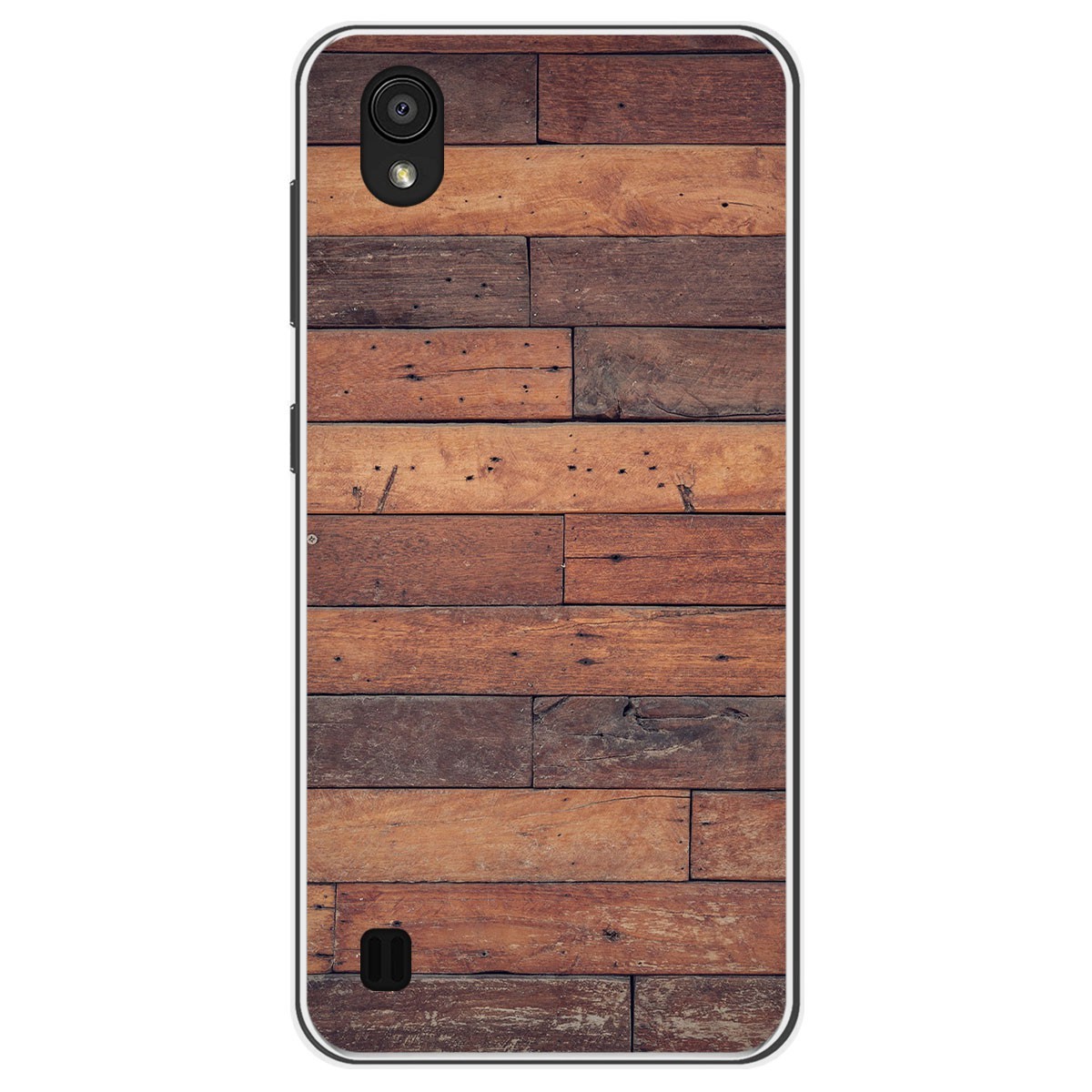 Funda Gel Tpu para Zte Blade A5 2019 diseño Madera 03 Dibujos