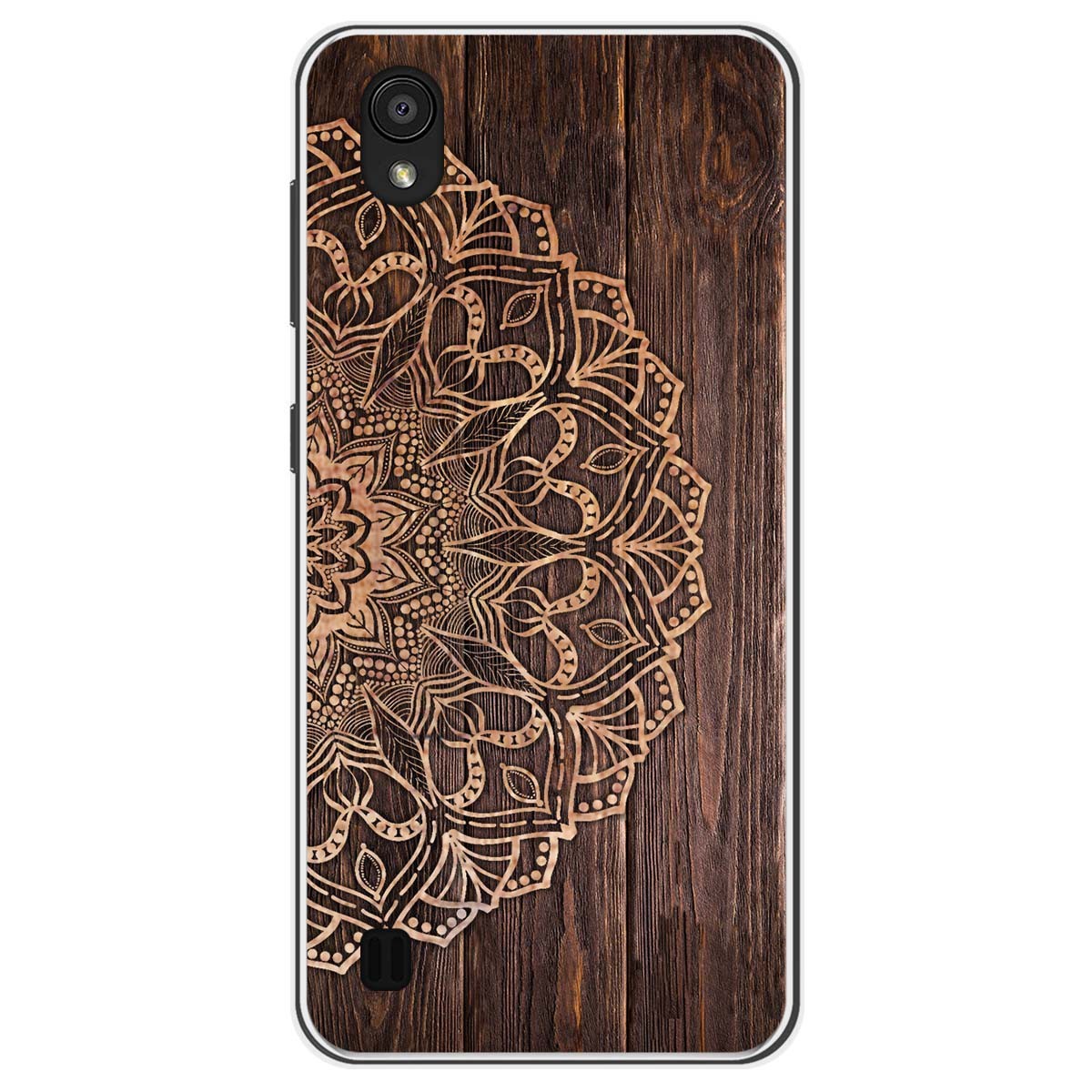 Funda Gel Tpu para Zte Blade A5 2019 diseño Madera 06 Dibujos
