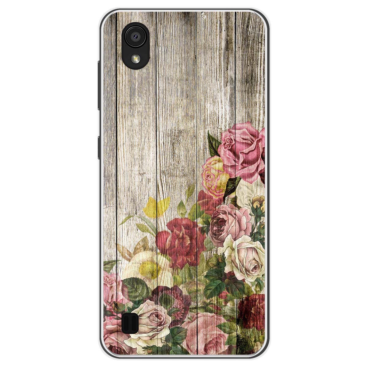 Funda Gel Tpu para Zte Blade A5 2019 diseño Madera 08 Dibujos