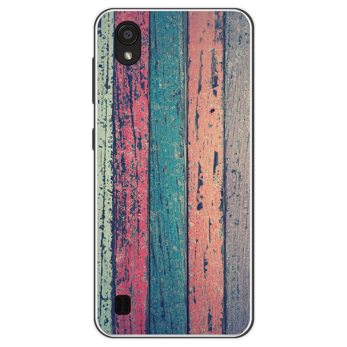 Funda Gel Tpu para Zte Blade A5 2019 diseño Madera 10 Dibujos