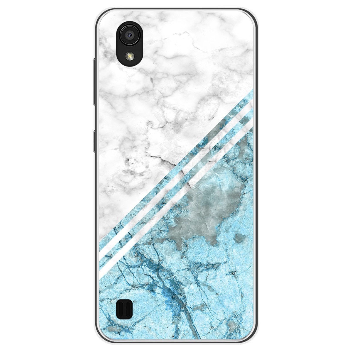 Funda Gel Tpu para Zte Blade A5 2019 diseño Mármol 02 Dibujos