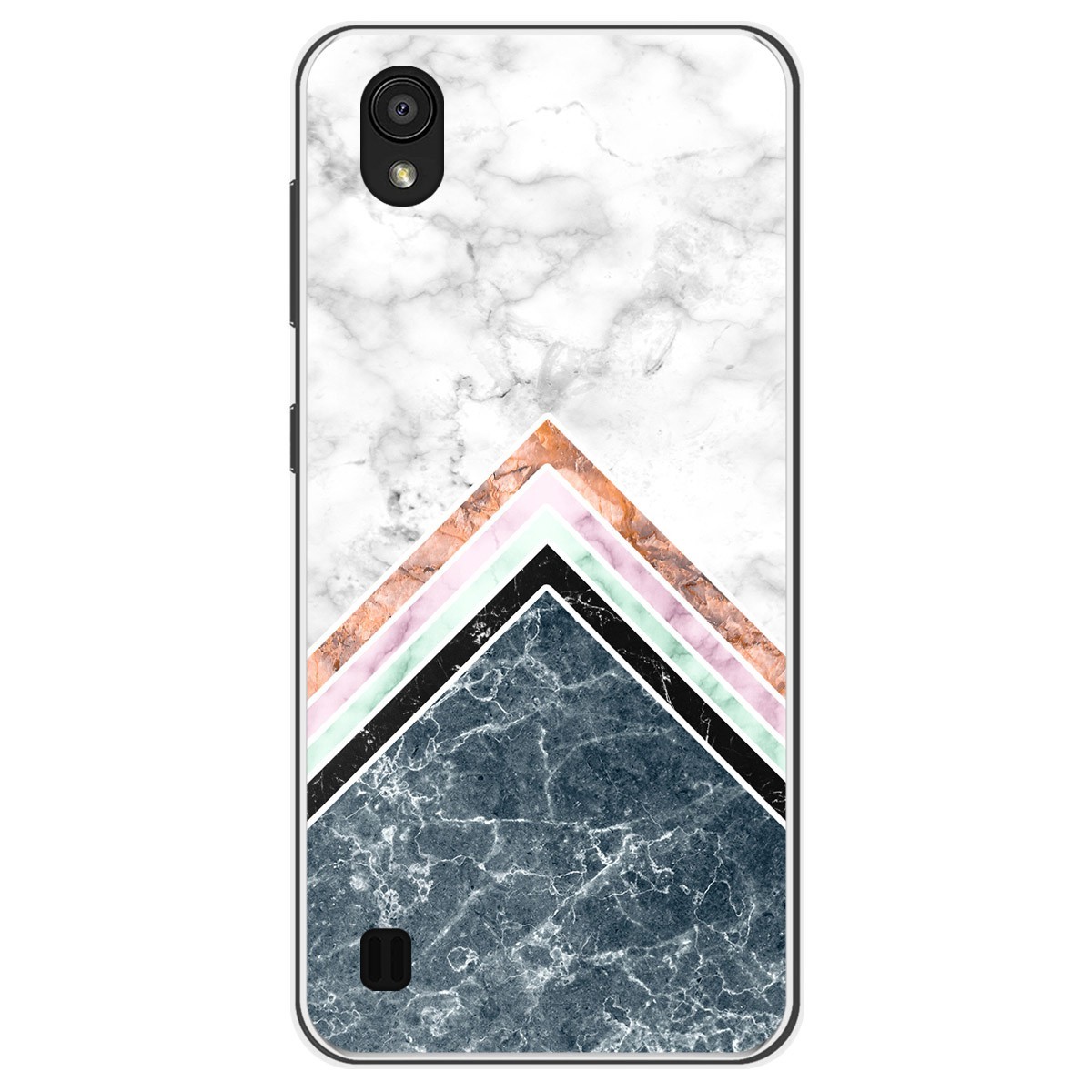Funda Gel Tpu para Zte Blade A5 2019 diseño Mármol 05 Dibujos