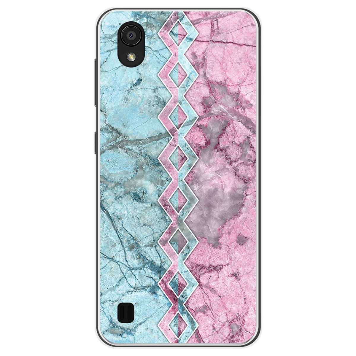 Funda Gel Tpu para Zte Blade A5 2019 diseño Mármol 08 Dibujos