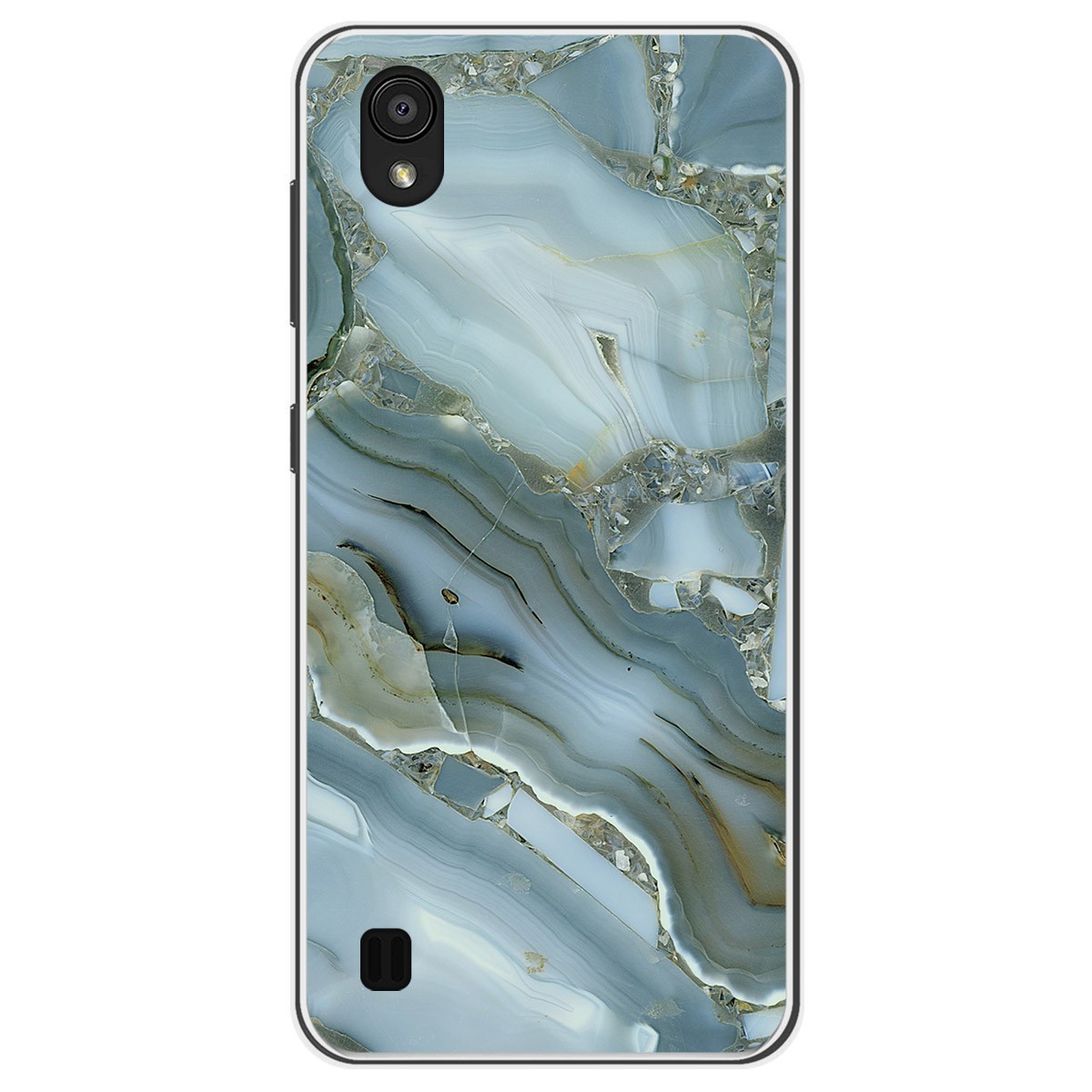 Funda Gel Tpu para Zte Blade A5 2019 diseño Mármol 09 Dibujos