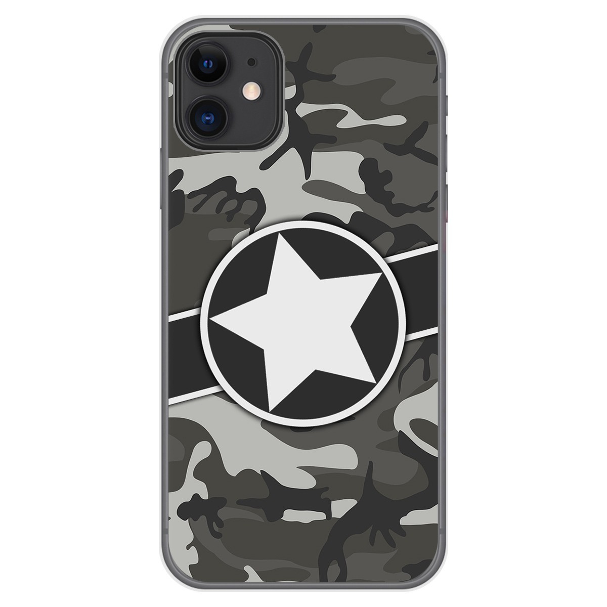 Funda Gel Tpu para Iphone 11 (6.1) diseño Camuflaje 02 Dibujos