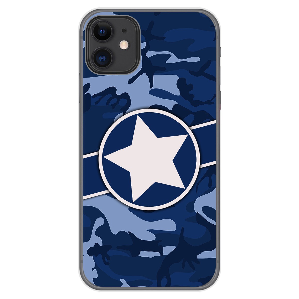 Funda Gel Tpu para Iphone 11 (6.1) diseño Camuflaje 03 Dibujos