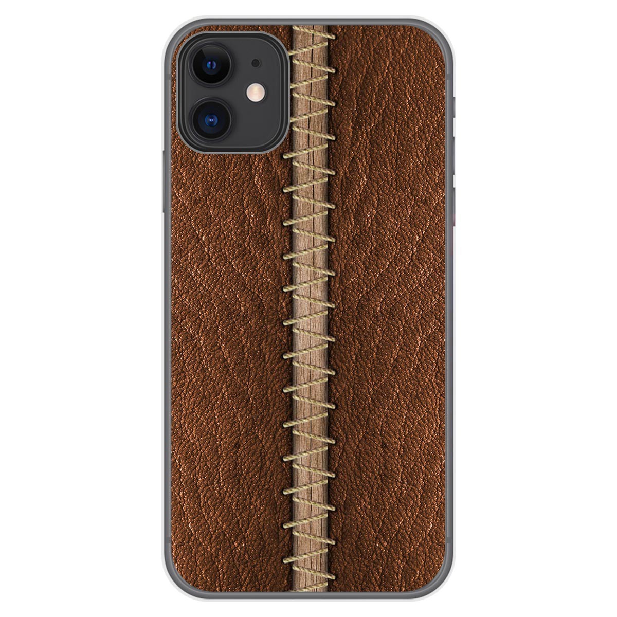 Funda Gel Tpu para Iphone 11 (6.1) diseño Cuero 01 Dibujos