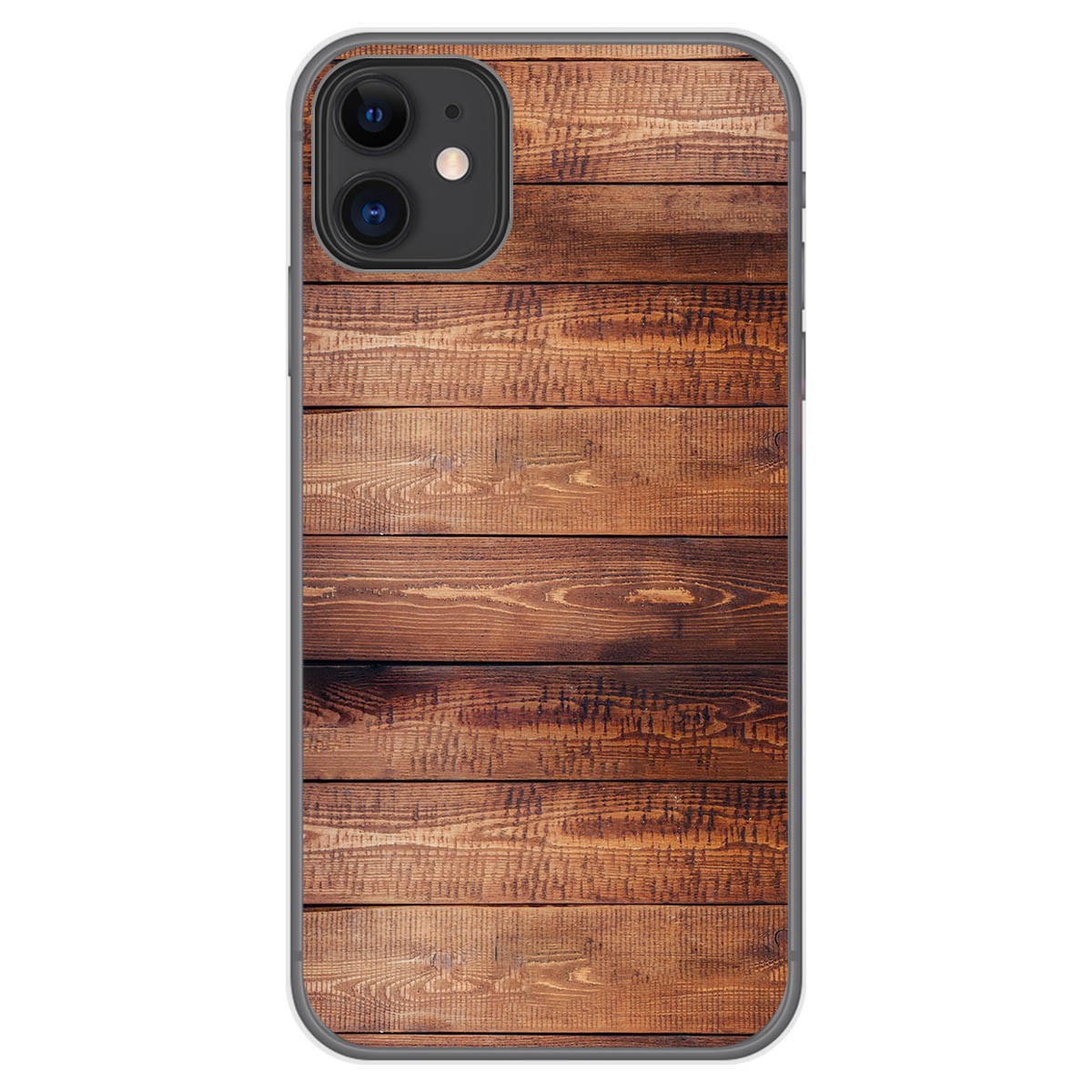 Funda Gel Tpu para Iphone 11 (6.1) diseño Madera 02 Dibujos