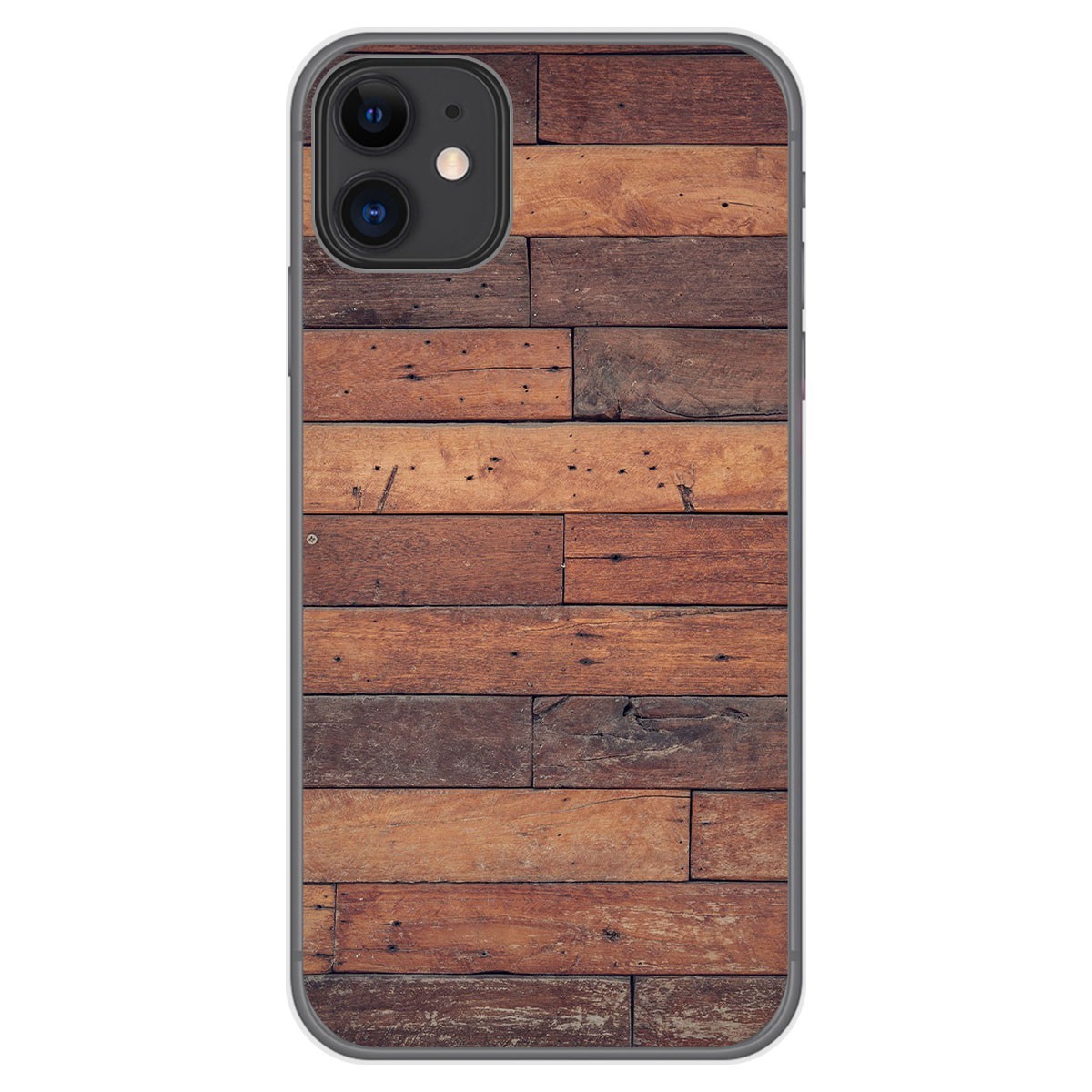 Funda Gel Tpu para Iphone 11 (6.1) diseño Madera 03 Dibujos