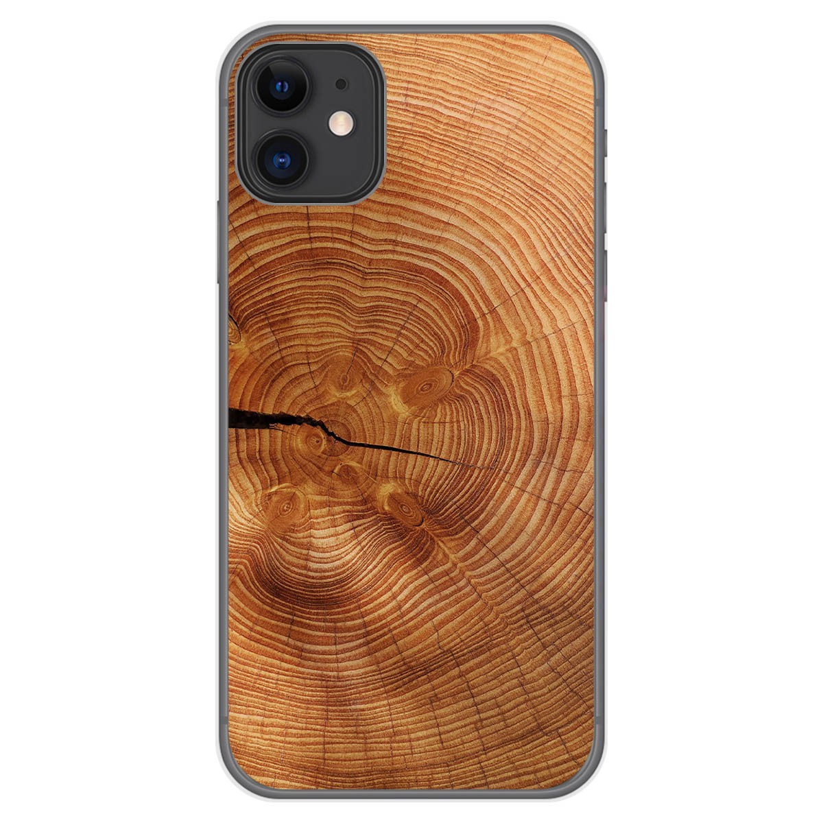 Funda Gel Tpu para Iphone 11 (6.1) diseño Madera 04 Dibujos