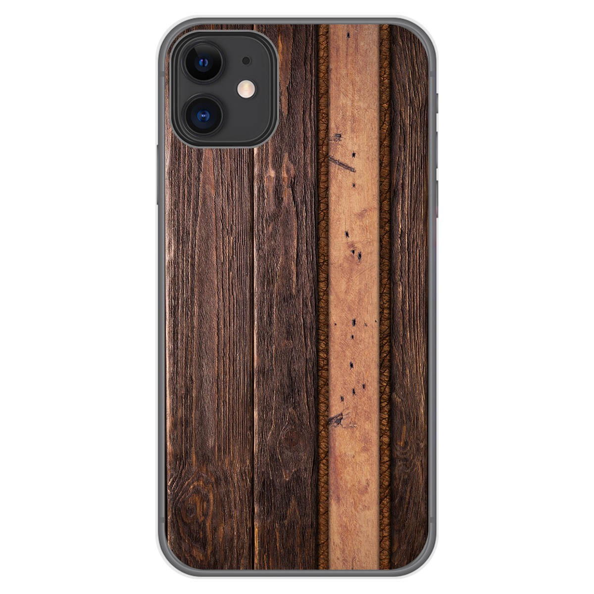 Funda Gel Tpu para Iphone 11 (6.1) diseño Madera 05 Dibujos
