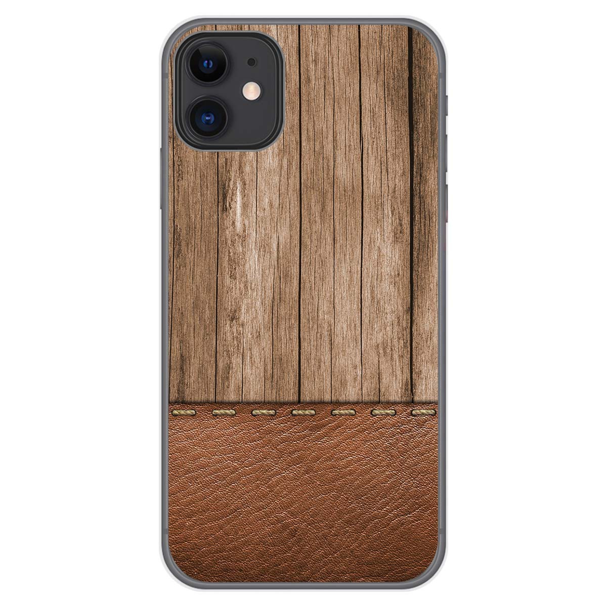 Funda Gel Tpu para Iphone 11 (6.1) diseño Madera 09 Dibujos
